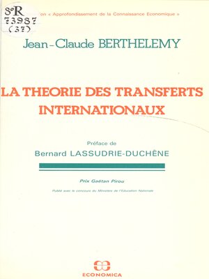 cover image of La théorie des transferts internationaux